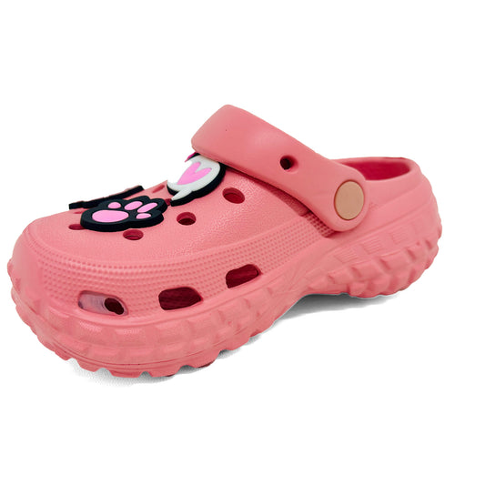 Verão Sandálias Praianas Infantis Coloridos com Pingentes Divertidos – Leves, Confortáveis e Antiderrapantes Moda toe envoltório flip-flop para Crianças sapatos de praia ao ar livre chinelos de casa meninas e meninos rosa