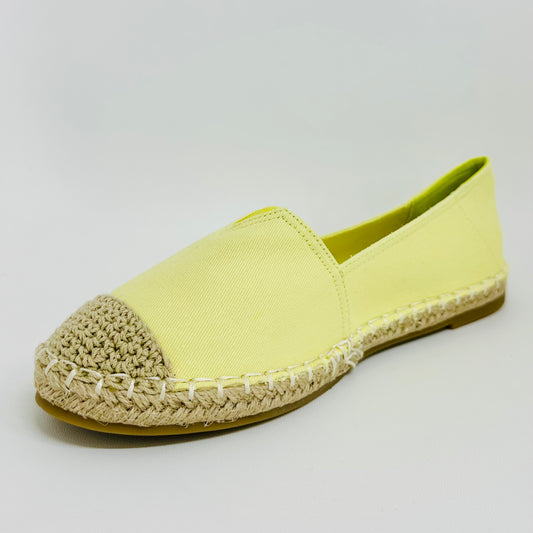 Alpargatas Femininas em Lona – Leves, Confortáveis e Estilosas – Amarelo de Várias Cores com Linho Tecido de Palha Para verão