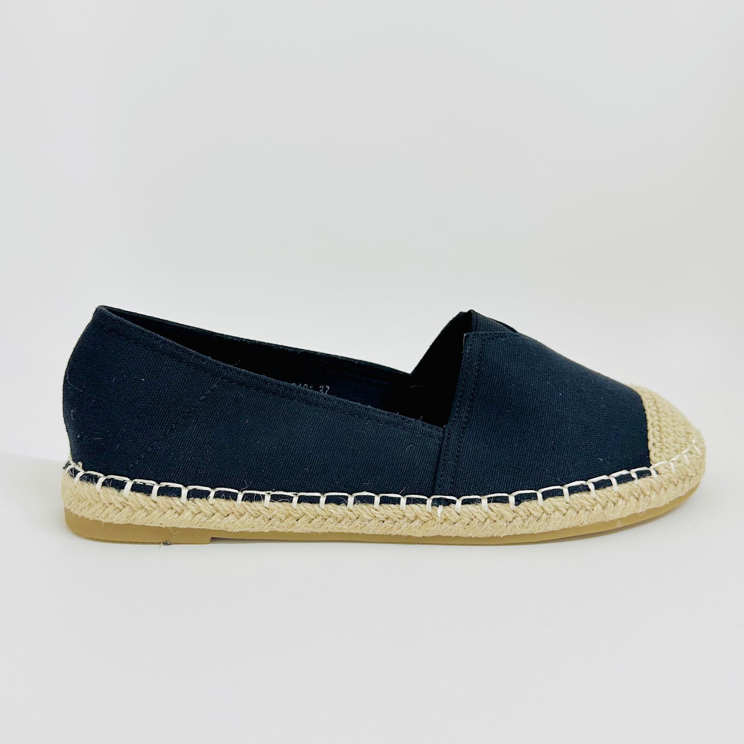 Alpargatas Femininas em Lona – Leves, Confortáveis e Estilosas – Preto de Várias Cores com Linho Tecido de Palha Para verão