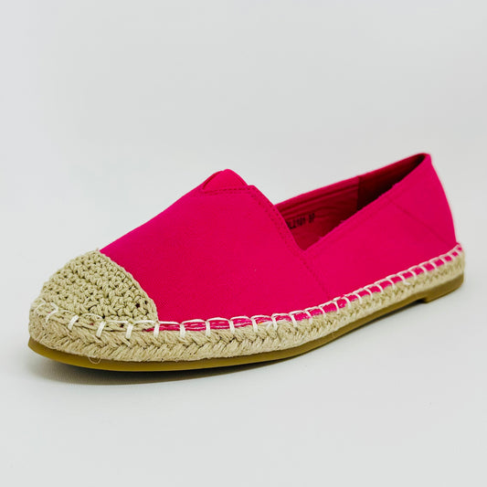 Alpargatas Femininas em Lona – Leves, Confortáveis e Estilosas – Rosa de Várias Cores com Linho Tecido de Palha Para verão